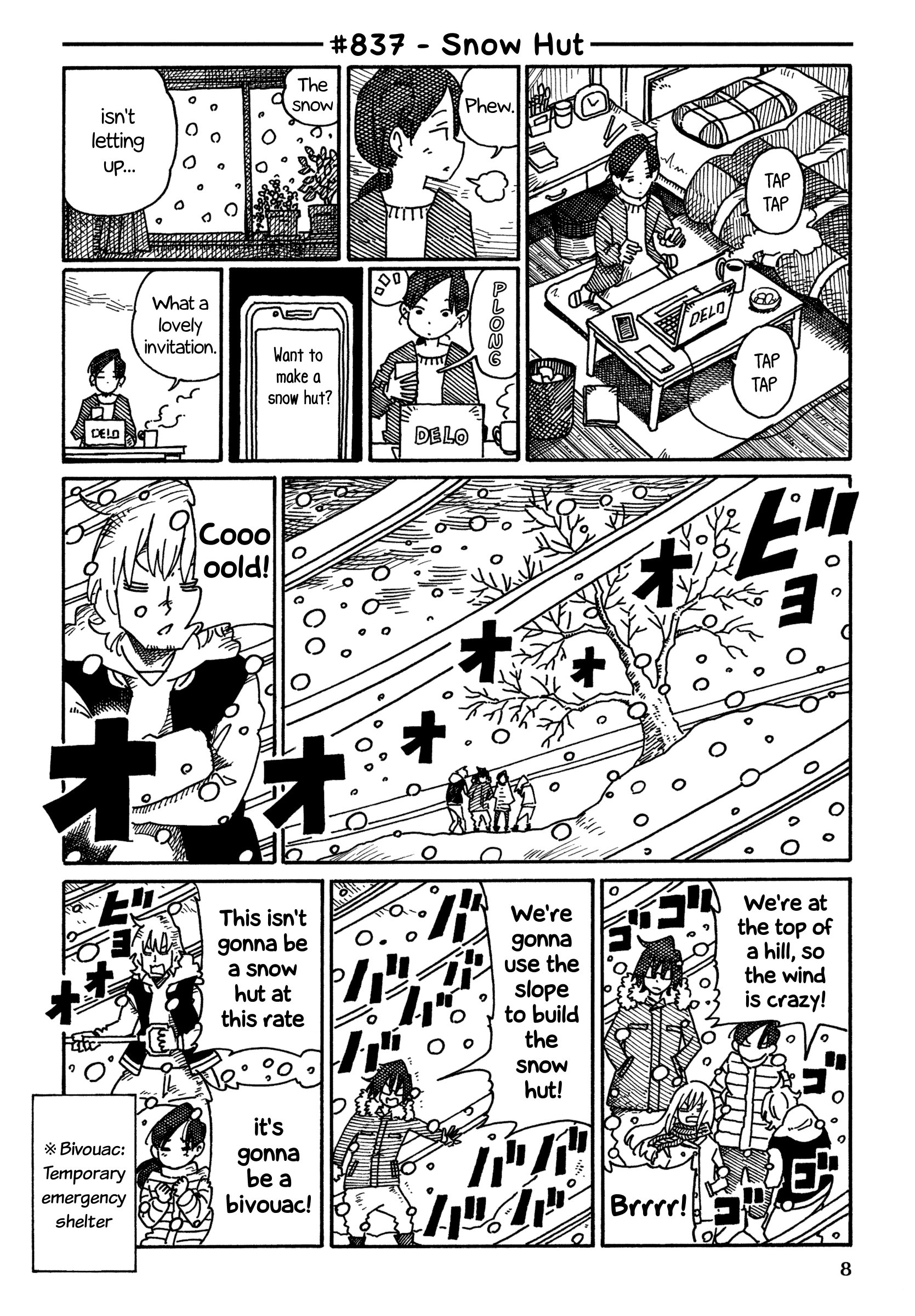 Hatarakanai Futari - Vol.14 Chapter 837: Snow Hut