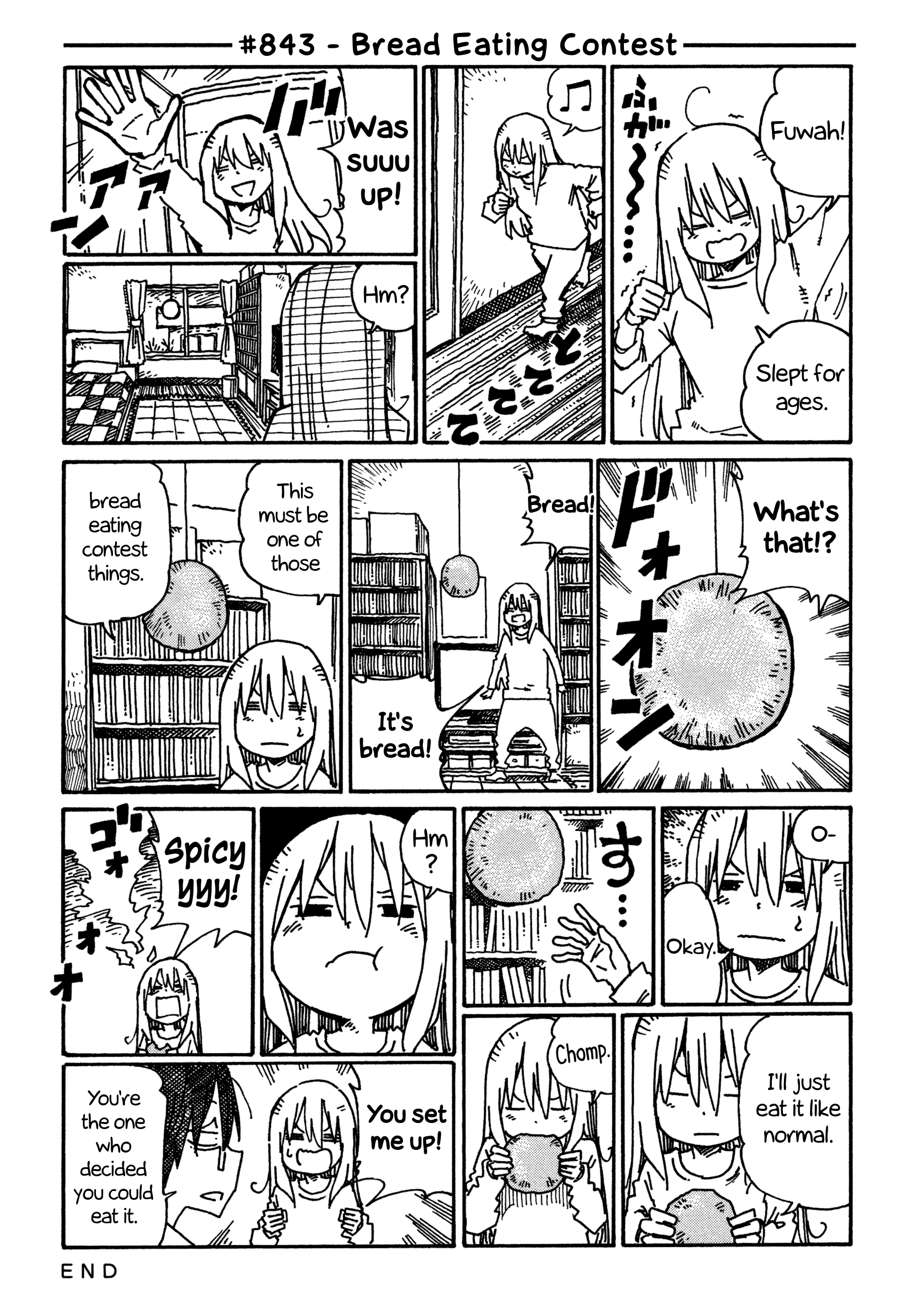 Hatarakanai Futari - Vol.14 Chapter 843: Bread Eating Contest