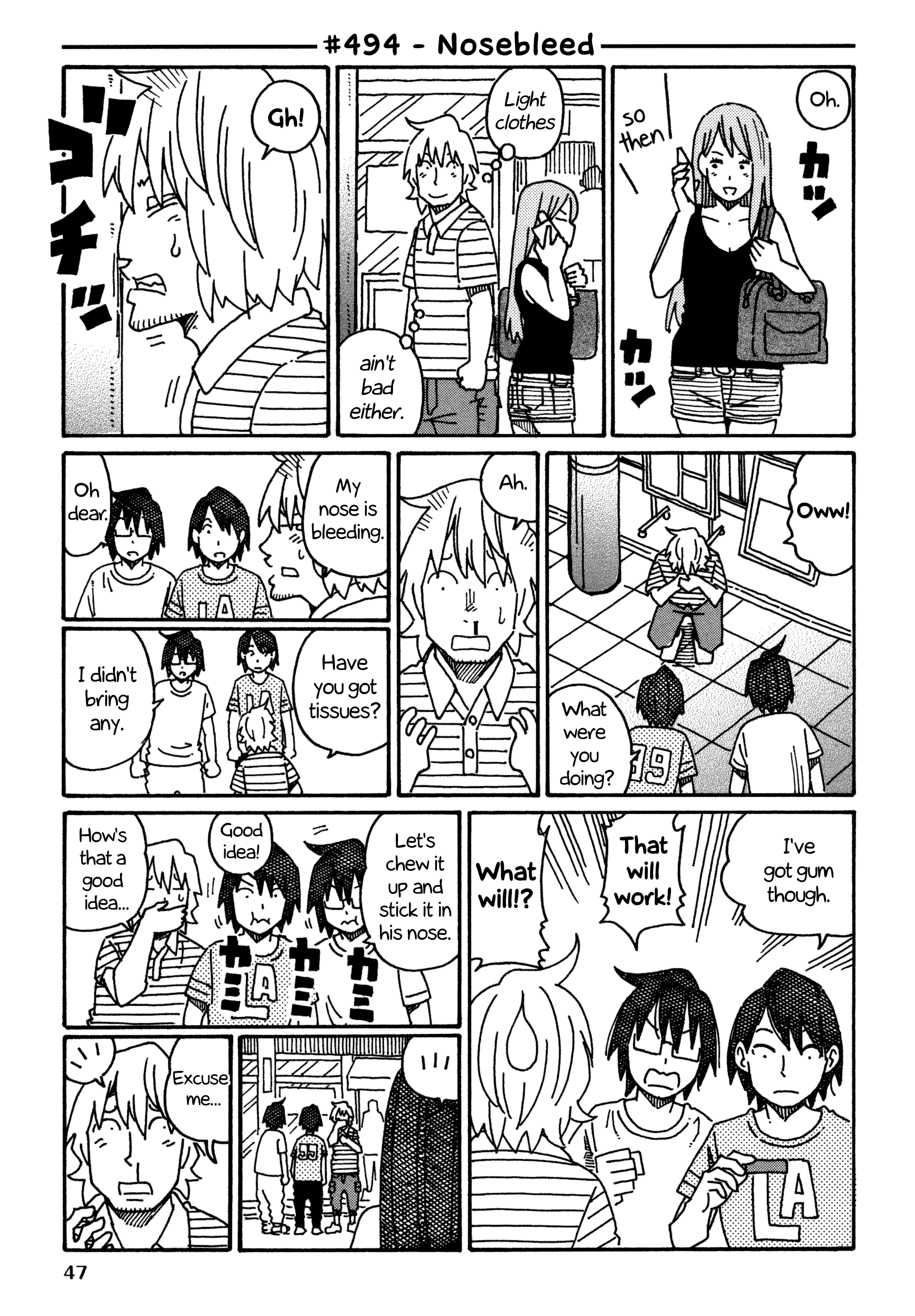 Hatarakanai Futari - Vol.9 Chapter 494: Nosebleed