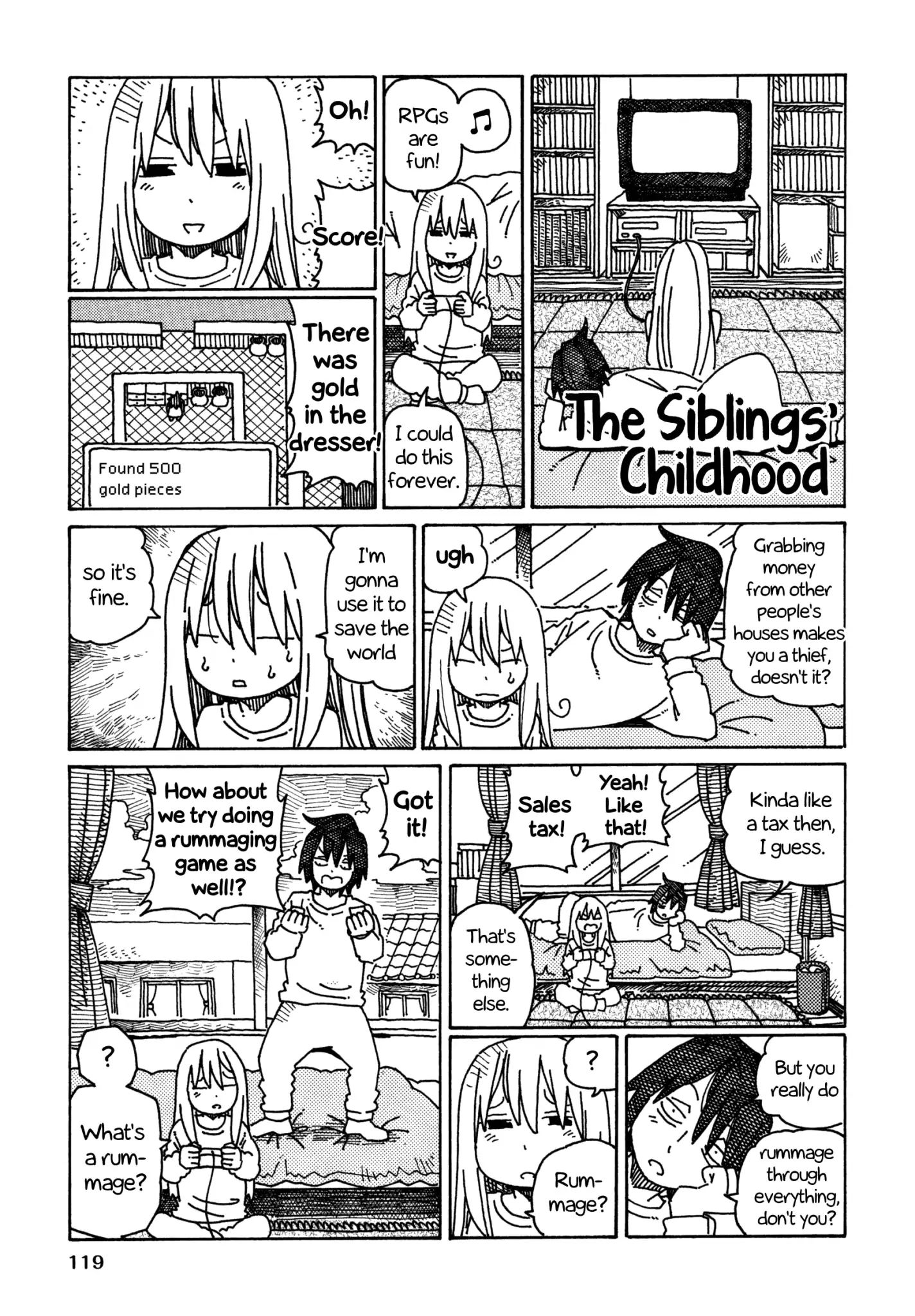 Hatarakanai Futari - Vol.7 Chapter 378.2: The Siblings' Childhood