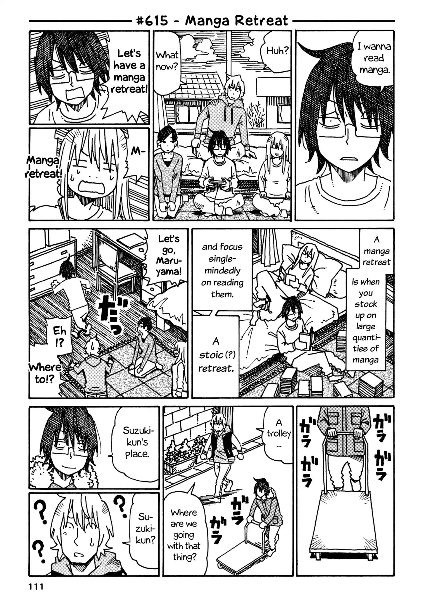 Hatarakanai Futari - Vol.10 Chapter 615: Manga Retreat