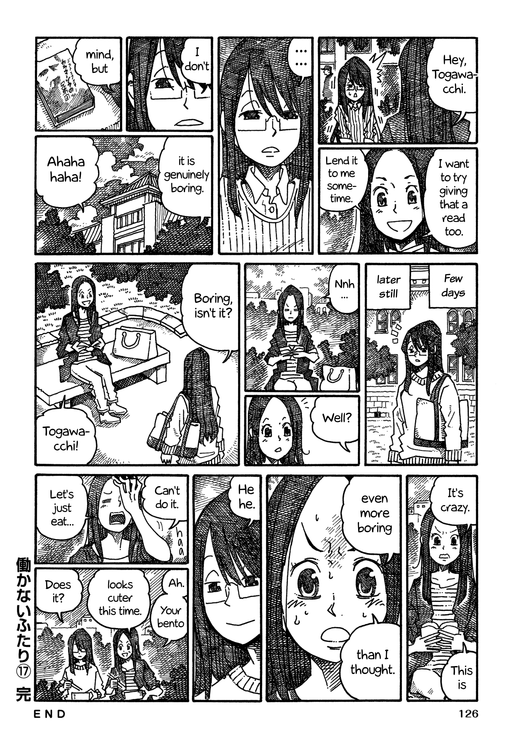 Hatarakanai Futari - Vol.17 Chapter 1085.2: Inamori-San, Togawa-San & Dostoevsky