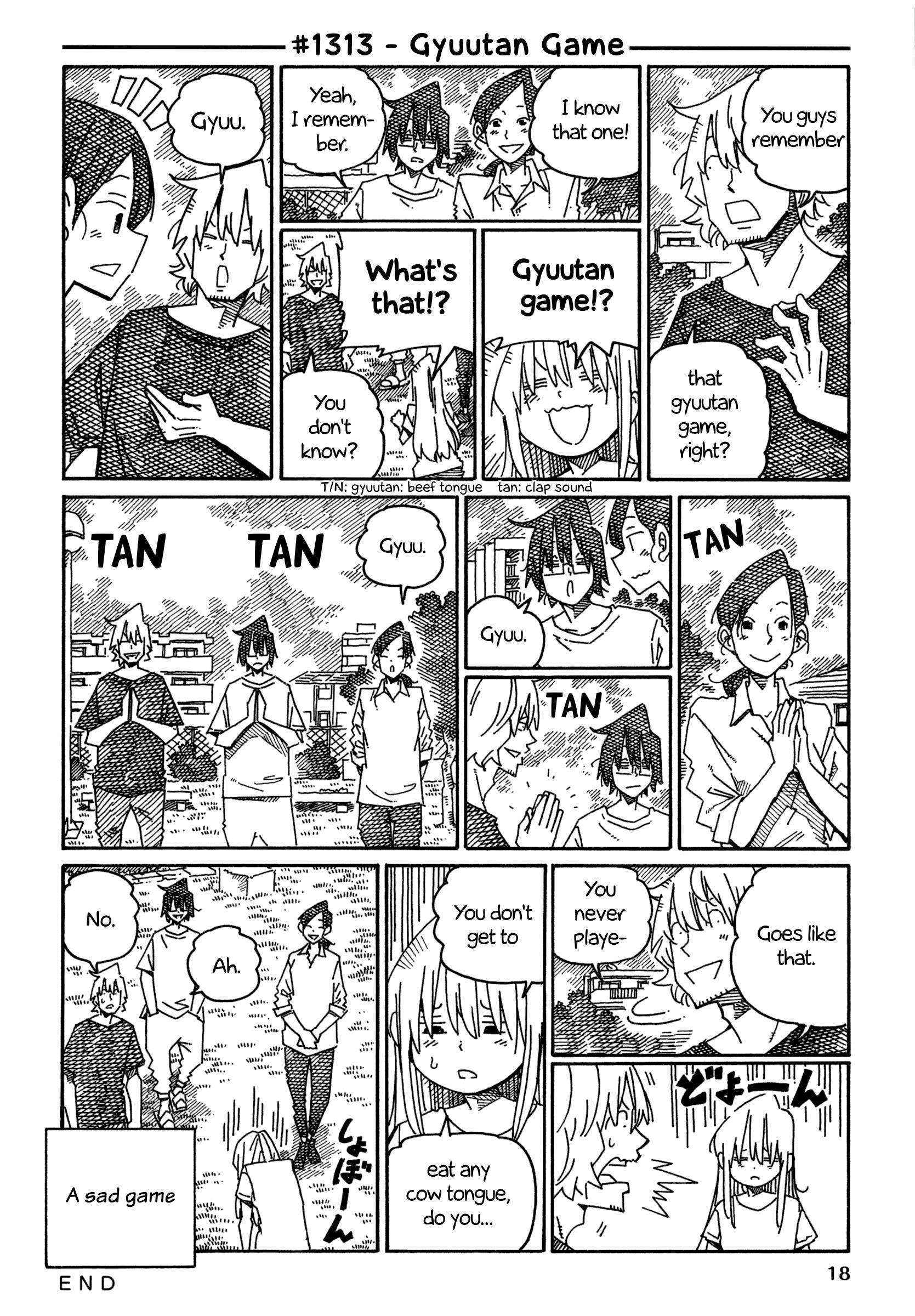 Hatarakanai Futari - Vol.21 Chapter 1313: Gyuutan Game