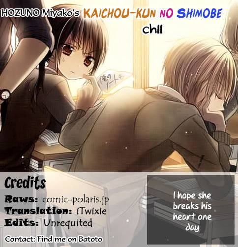 Kaichou-Kun No Shimobe - Chapter 11