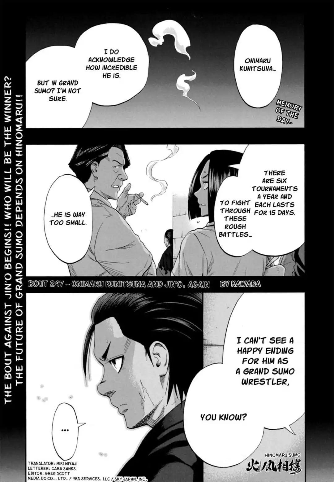 Hinomaru Zumou - Chapter 247: Onimaru Kunitsuna And Jin's O, Again