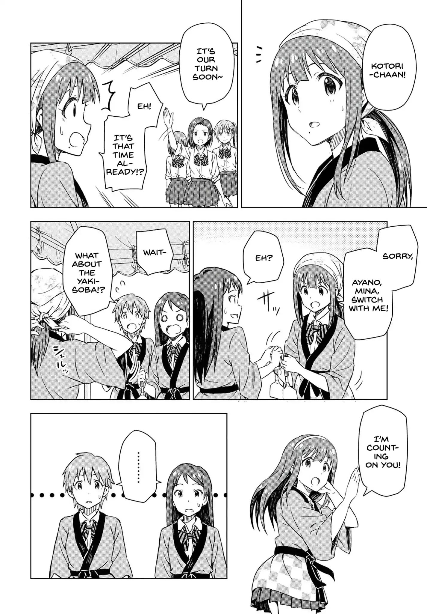 The Idolm@Ster: Asayake Wa Koganeiro - Vol.1 Chapter 20: School Festival, Open!