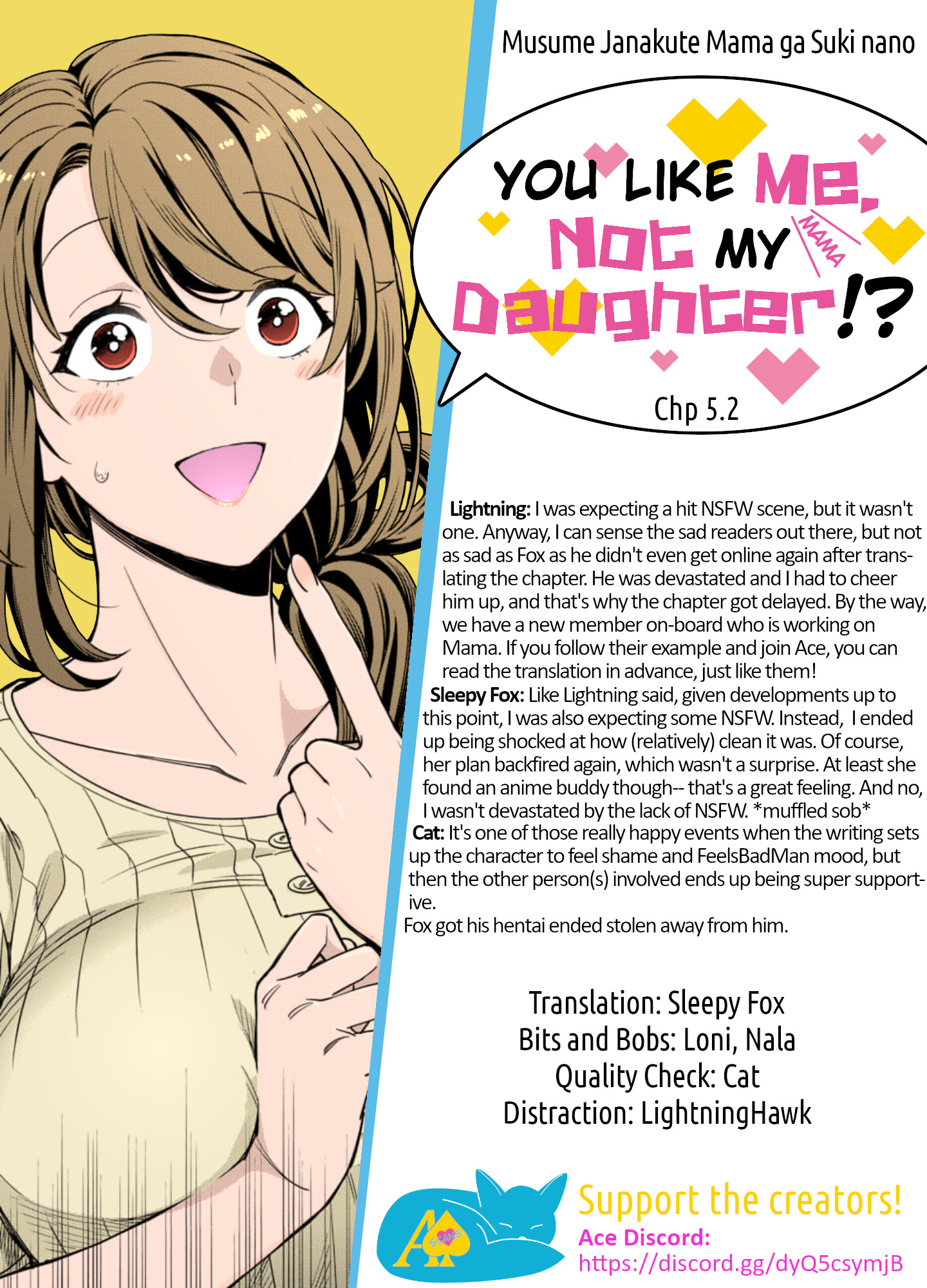 Musume Janakute, Watashi (Mama) Ga Suki Nano!? - Chapter 5.2