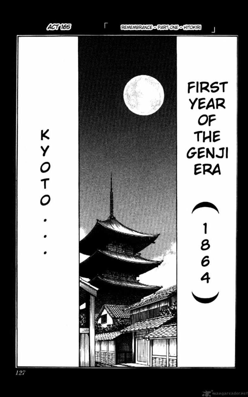 Rurouni Kenshin - Chapter 165 : Remembrance Part One - Hitokiri