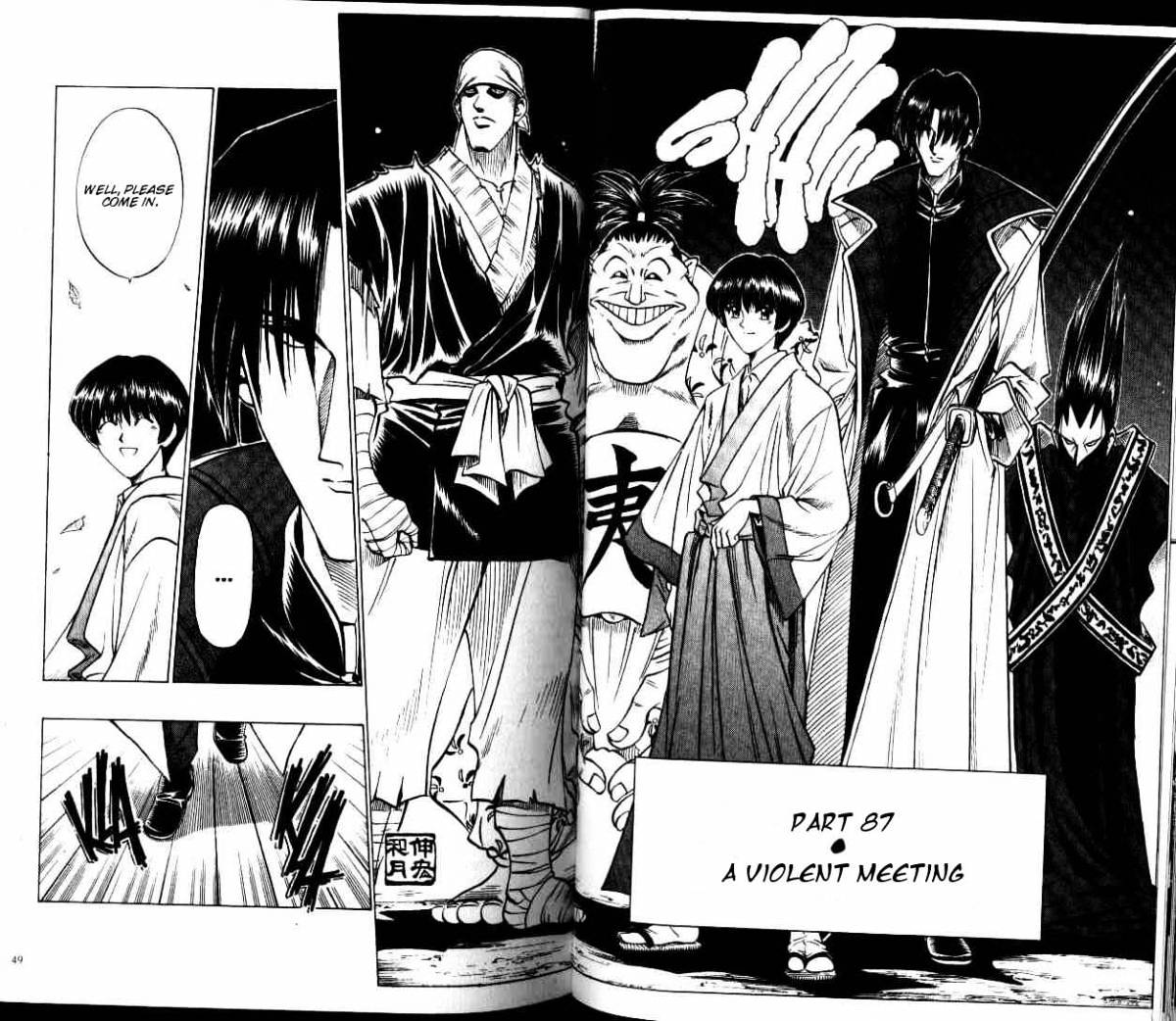 Rurouni Kenshin - Chapter 87 : A Violent Meeting