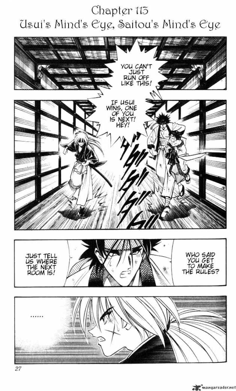 Rurouni Kenshin - Chapter 113 : Usui S Mind S Eye, Saitou S Mind S Eye