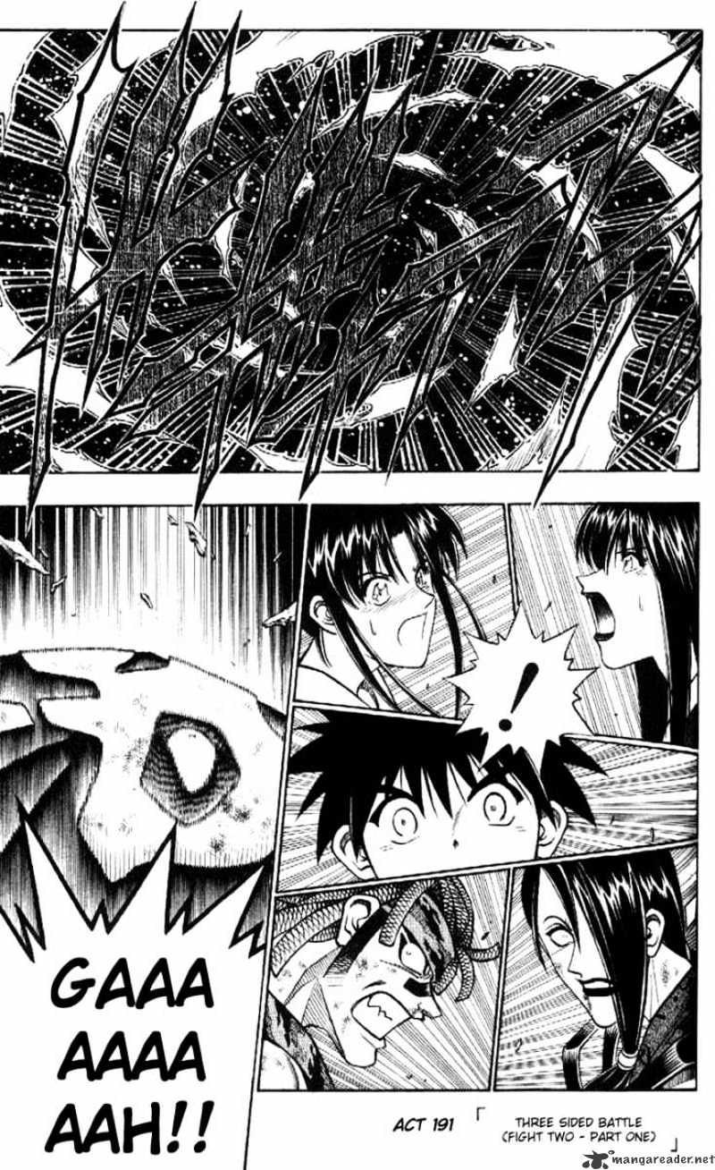 Rurouni Kenshin - Chapter 191 : Three Sided Battle - Fight Two Part One