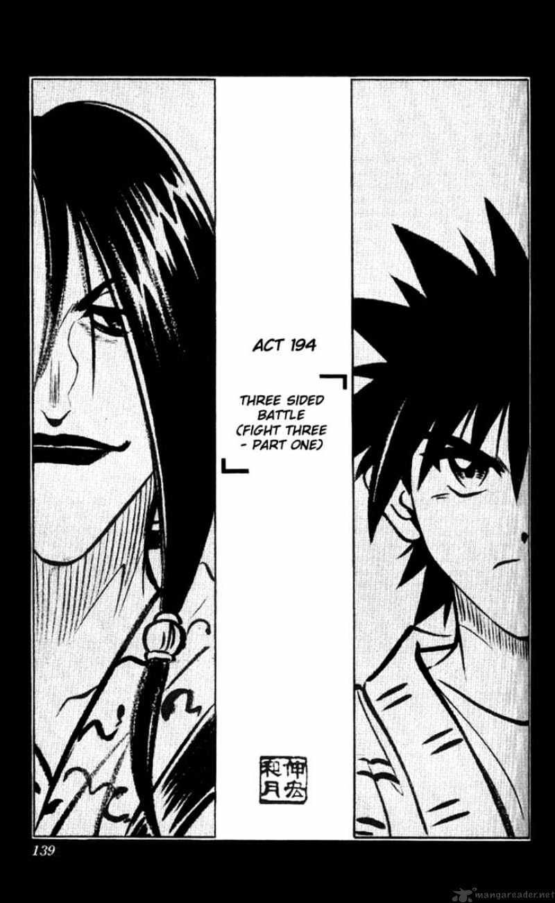 Rurouni Kenshin - Chapter 194 : Three Sided Battle - Fight Three Part One