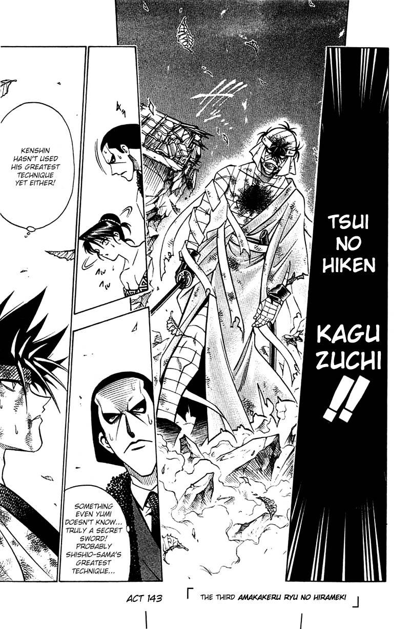 Rurouni Kenshin - Chapter 143 : The Third Amakakeru Ryu No Hirameki