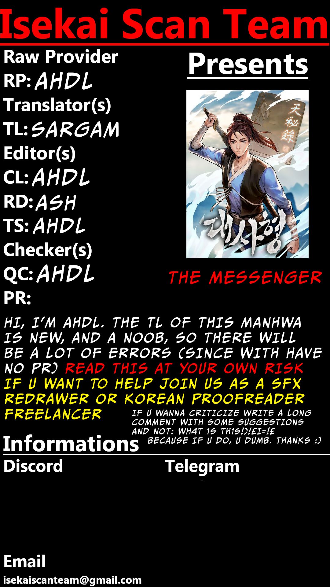 The Messenger - Chapter 1.1