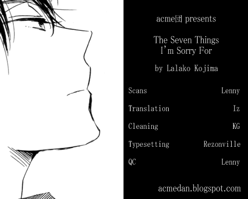 Kimi Ni Utsuru Hoshi - Vol.1 Chapter 4: The Seven Things I M Sorry For