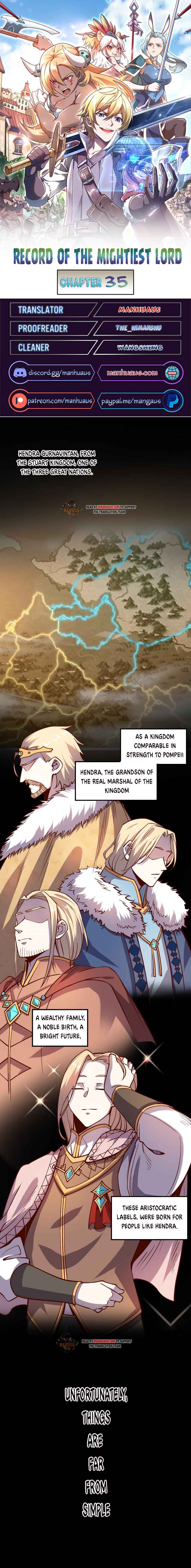 Record Of The Mightiest Lord - Chapter 35