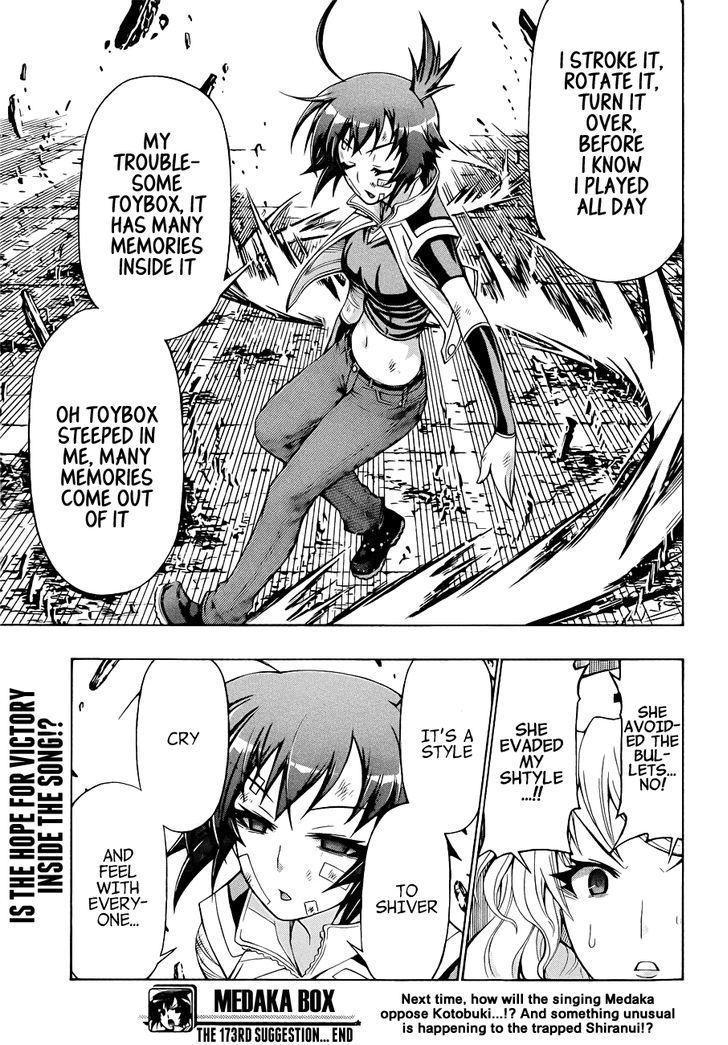 Medaka Box - Vol.20 Chapter 173 : What Is A "Song"?