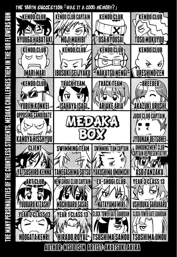 Medaka Box - Vol.22 Chapter 188 : Was It A Good Memory?