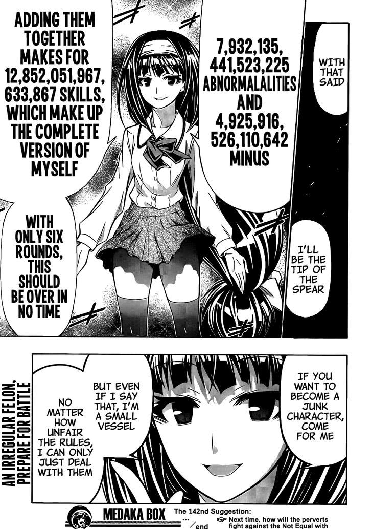 Medaka Box - Vol.17 Chapter 142 : My Opponents Lack Nothing