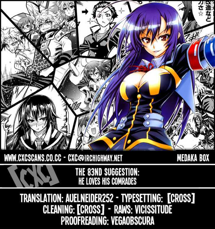 Medaka Box - Vol.10 Chapter 83 : He Loves His Comrades