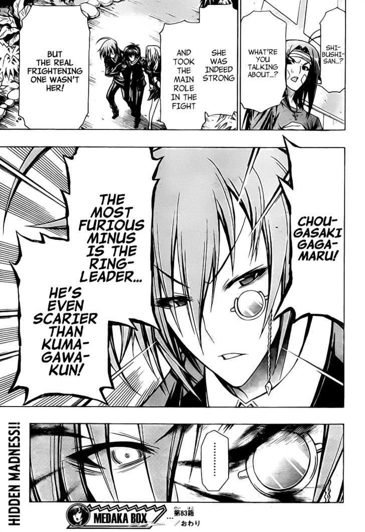 Medaka Box - Vol.10 Chapter 83 : He Loves His Comrades