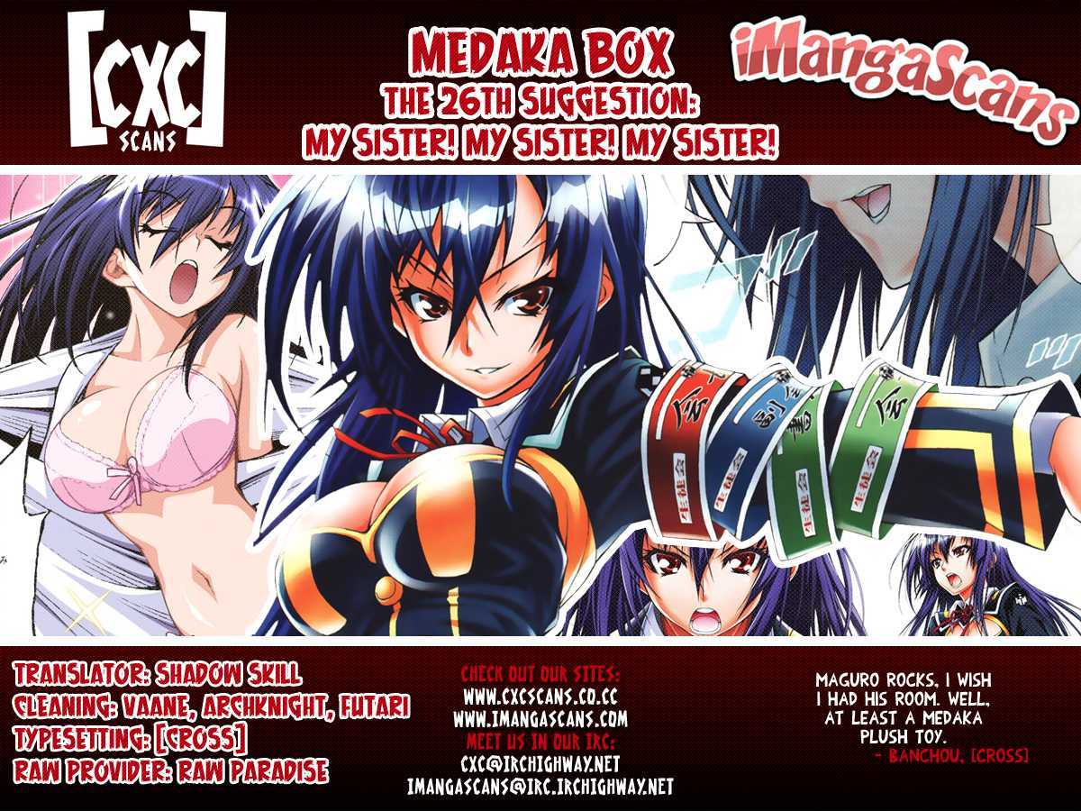 Medaka Box - Vol.4 Chapter 26 : My Sister, My Sister, My Sister!