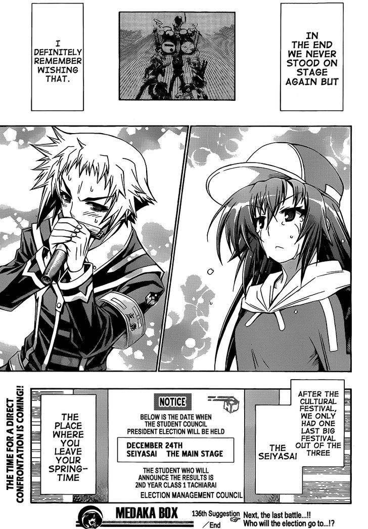 Medaka Box - Vol.16 Chapter 136 : That Song Is Definitely