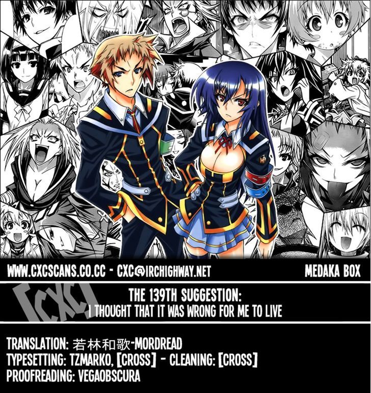 Medaka Box - Vol.16 Chapter 139 : I Thought That It Was Wrong For Me To Live