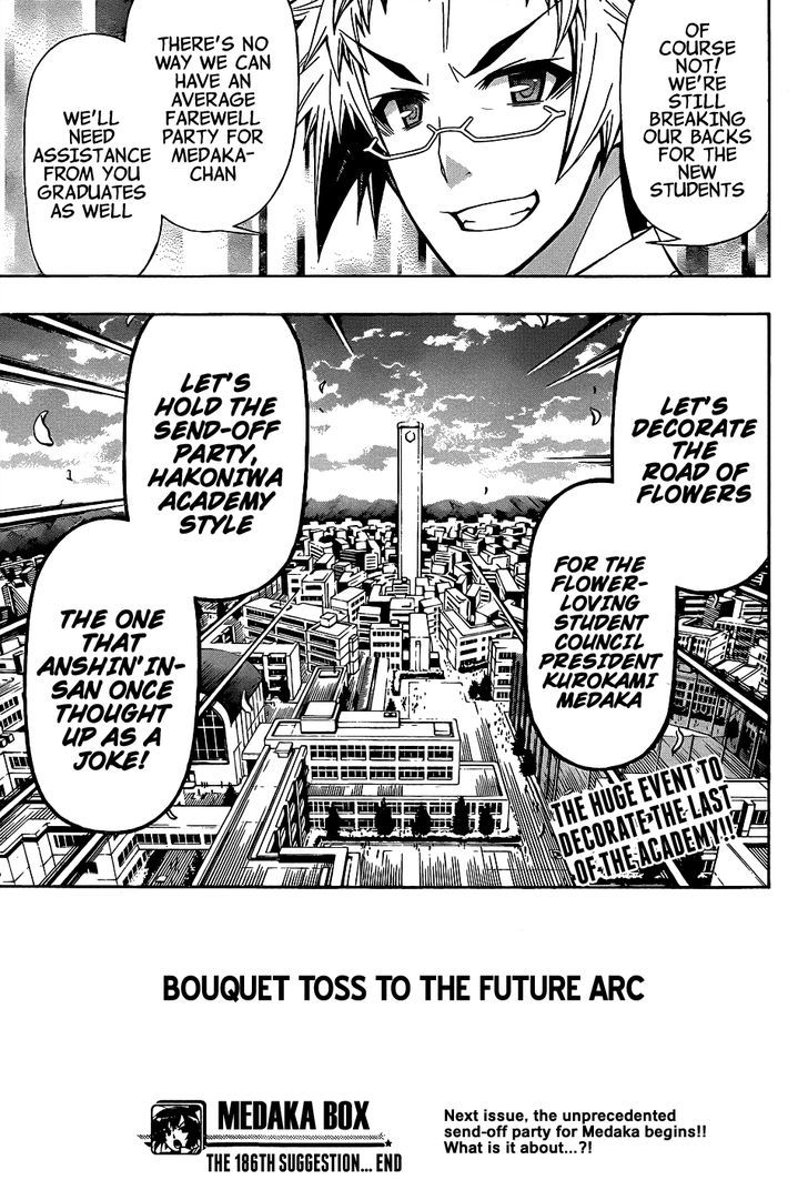 Medaka Box - Vol.22 Chapter 186 : It S Good-Bye Here