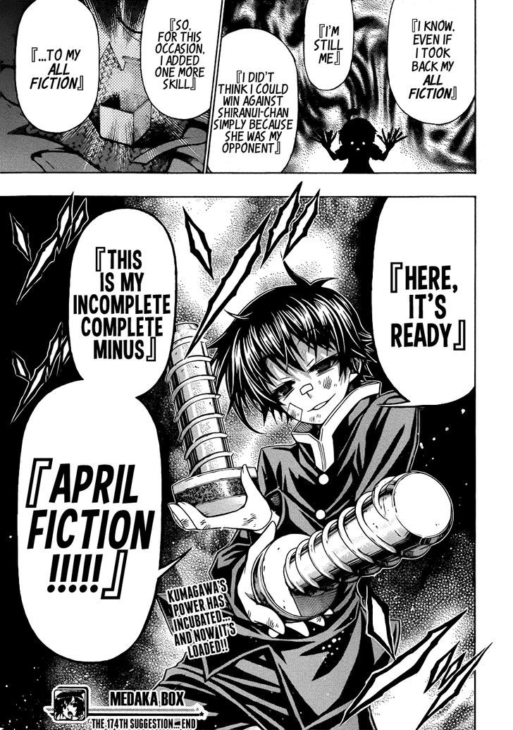 Medaka Box - Vol.20 Chapter 174 : I Hate Lies