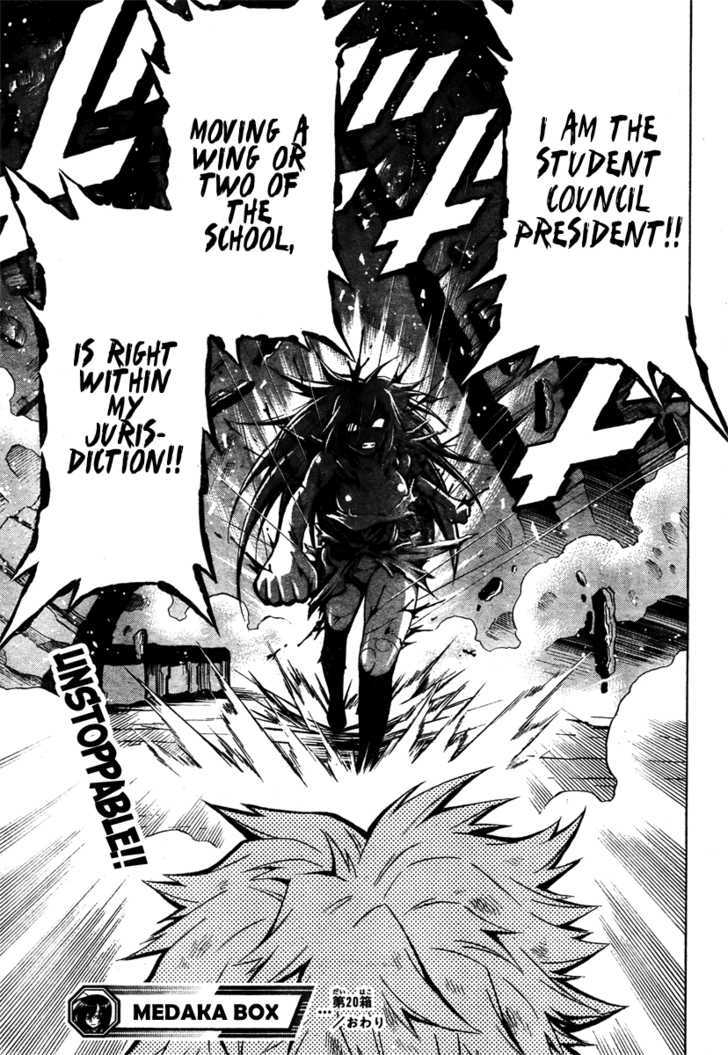 Medaka Box - Vol.3 Chapter 20 : I Am The Student Council President