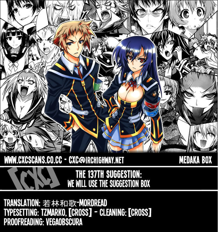 Medaka Box - Vol.16 Chapter 137 : We Will Use The Suggestion Box