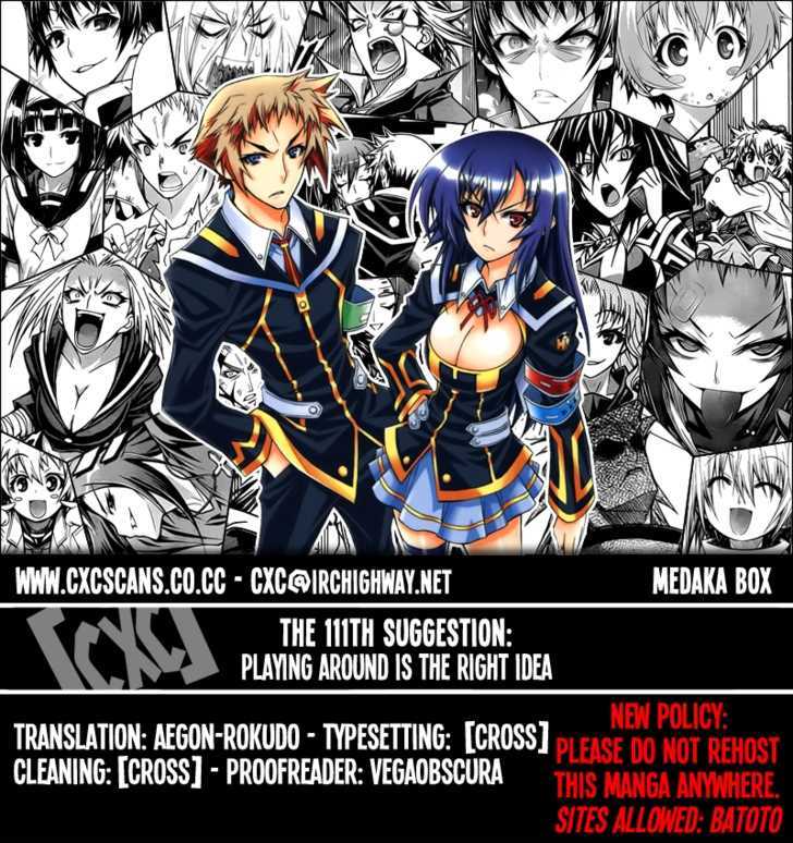 Medaka Box - Vol.13 Chapter 111 : Playing Around Is The Right Idea