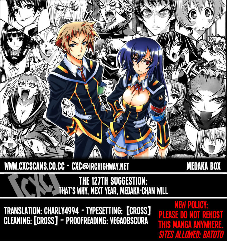 Medaka Box - Vol.15 Chapter 127 : That S Why, Next Year, Medaka-Chan Will