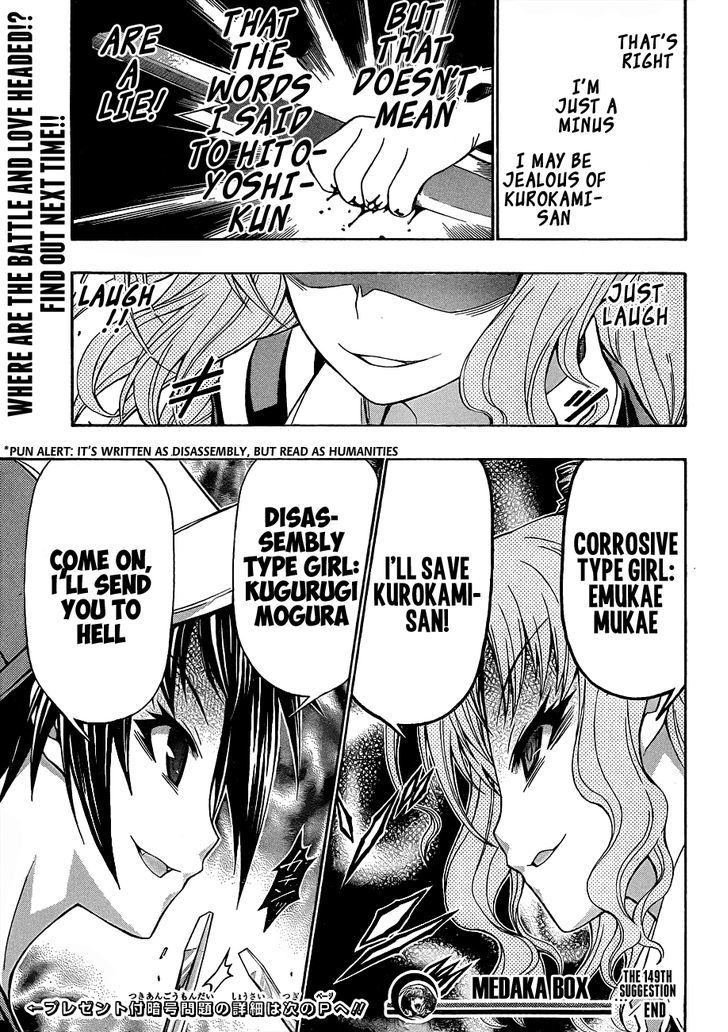 Medaka Box - Vol.17 Chapter 149 : Why Did I Come Here