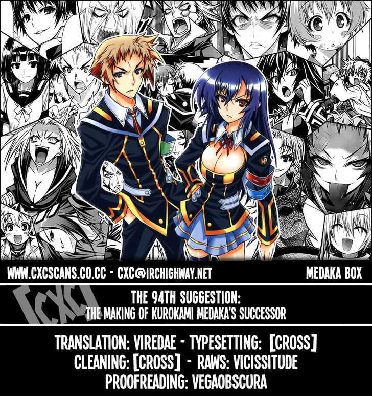 Medaka Box - Vol.11 Chapter 94 : The Making Of Kurokami Medaka S Successor