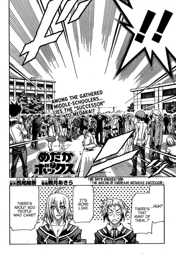 Medaka Box - Vol.11 Chapter 94 : The Making Of Kurokami Medaka S Successor