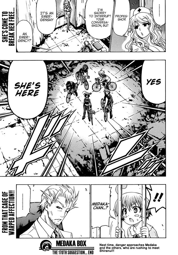 Medaka Box - Vol.20 Chapter 170 : Tsurubami Fukurou