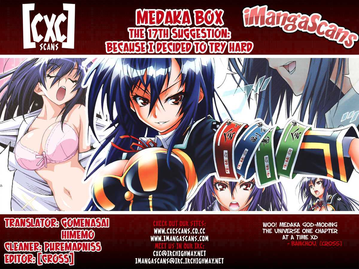 Medaka Box - Vol.3 Chapter 17 : Because I Decided To Try Hard