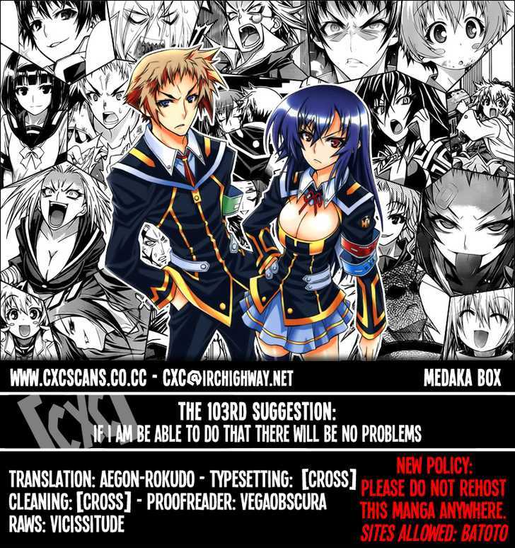 Medaka Box - Vol.12 Chapter 103 : If I Am Be Able To Do That There Will Be No Problems