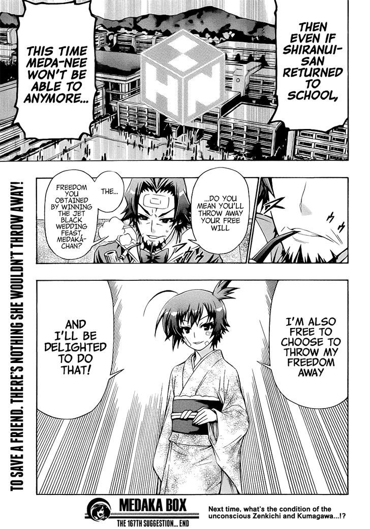 Medaka Box - Vol.19 Chapter 167 : I Definitely Won T Tell You