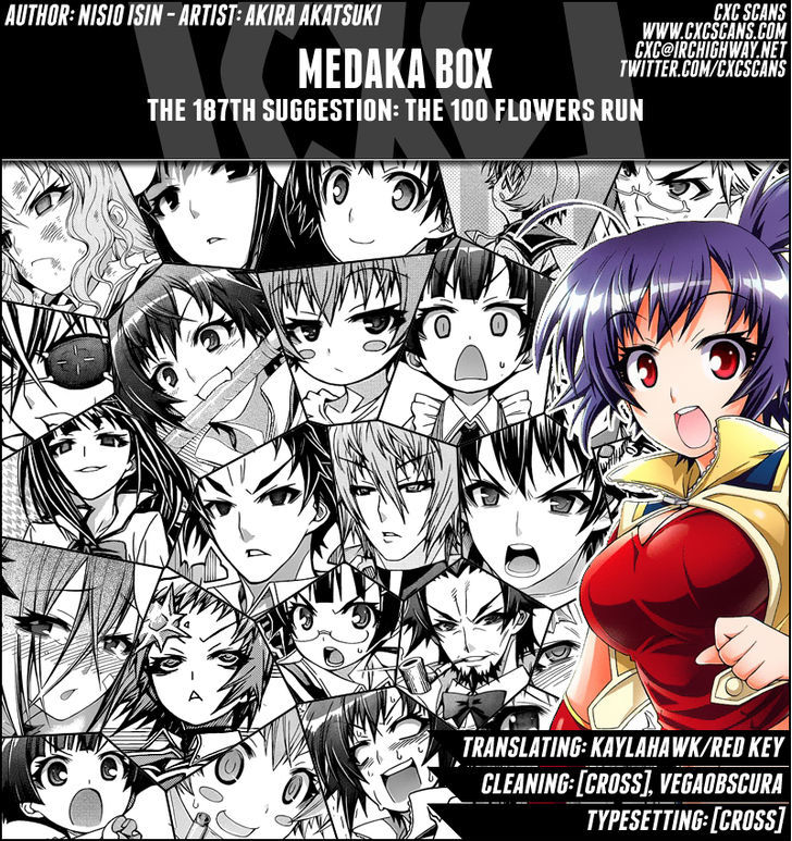 Medaka Box - Vol.22 Chapter 187 : The 100 Flowers Run