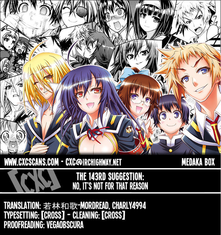 Medaka Box - Vol.17 Chapter 143 : No, It S Not For That Reason