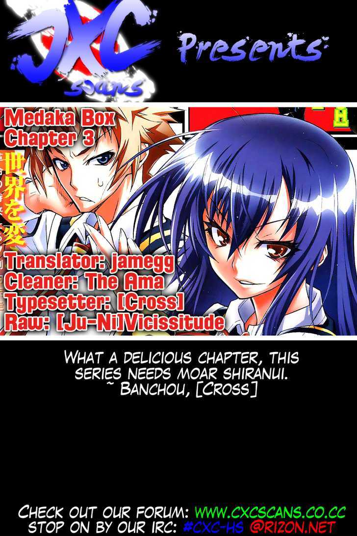 Medaka Box - Vol.1 Chapter 3 : I Guess You Re The Right One...