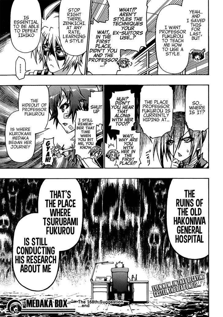 Medaka Box - Vol.20 Chapter 168 : The First And Only Bias Action