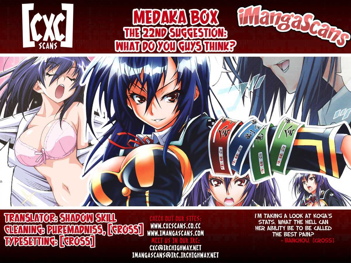 Medaka Box - Vol.3 Chapter 22 : What Do You Guys Think?