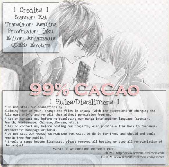 99% Cacao - Vol.1 Chapter 3 : Even Though I Simply Just Love You