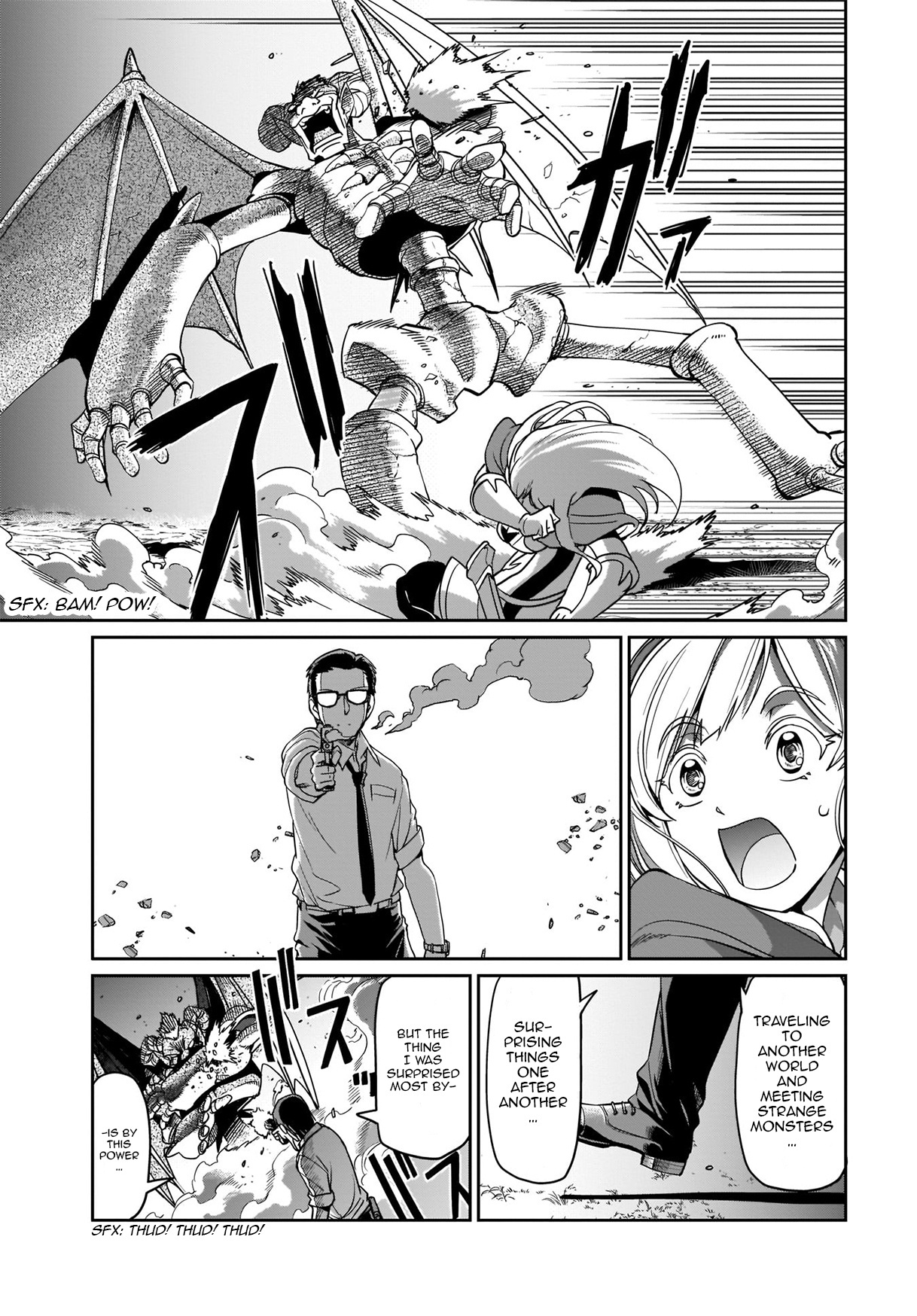 Isekai Shokan Ojisan No Ju Muso Life Sabage Suki Salary Man Ha Kaisha Owari Ni Isekai He Chokuki Suru - Vol.1 Chapter 1: Another World And Guns