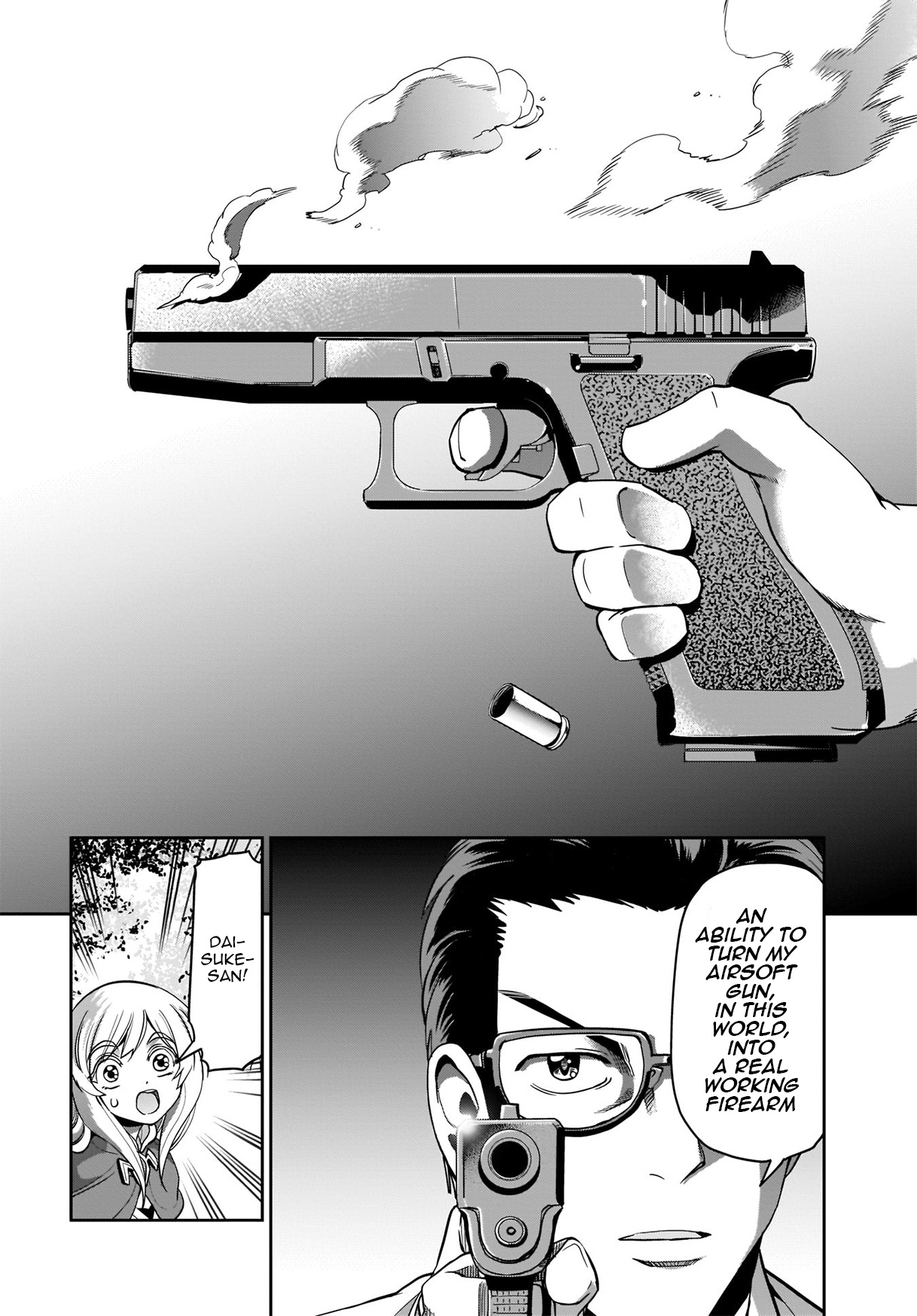 Isekai Shokan Ojisan No Ju Muso Life Sabage Suki Salary Man Ha Kaisha Owari Ni Isekai He Chokuki Suru - Vol.1 Chapter 1: Another World And Guns