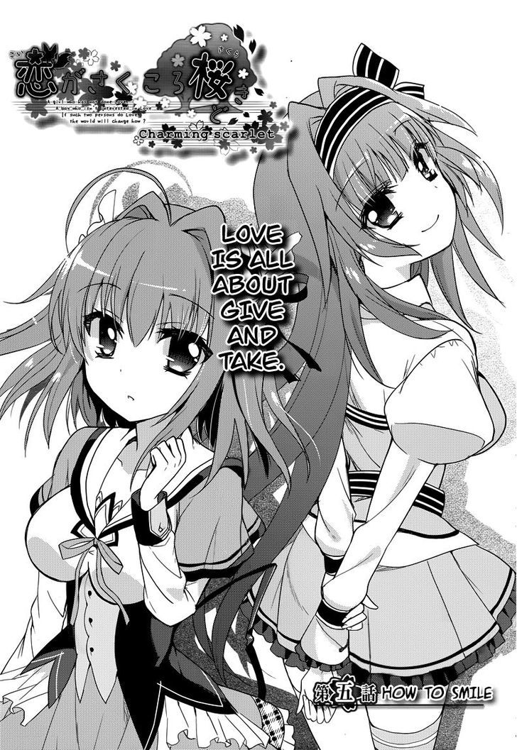 Koi Ga Saku Koro Sakura Doki - Charming Scarlet - Chapter 5 : How To Smile